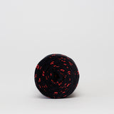 Kisses (Black): Reclaimed T-Shirt Fabric Yarn