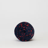 Kisses (Navy) Reclaimed T-Shirt Fabric Yarn