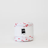 Kisses (White): Reclaimed T-Shirt Fabric Yarn