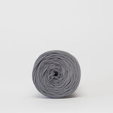 Dark Rain: Reclaimed T-Shirt Fabric Yarn