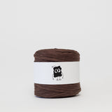 Espresso: Reclaimed T-Shirt Fabric Yarn