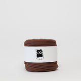 Brownie: Reclaimed T-Shirt Fabric Yarn