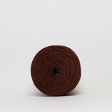 Choco Cherry: Reclaimed T-Shirt Fabric Yarn