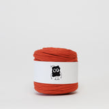 Roasted Carrot: Reclaimed T-Shirt Fabric Yarn