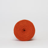 Burnt Orange: Reclaimed T-Shirt Fabric Yarn