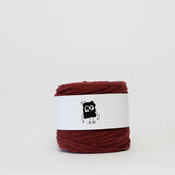 Maroon S&P: Reclaimed T-Shirt Fabric Yarn