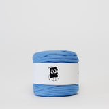 Fantasy Blue: Reclaimed T-Shirt Fabric Yarn