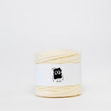 Buttermilk: Reclaimed T-Shirt Fabric Yarn