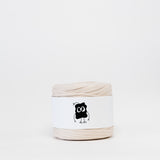 Coffee Cream: Reclaimed T-Shirt Fabric Yarn
